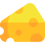 une tranche de fromage